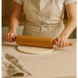Ahşap Merdane 50 cm | Bpa Free Hamur Açma Oklavası – Dayanıklı ve Sağlam Tasarım