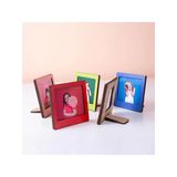 Ahşap Mini Fotoğraf Çerçevesi Seti, 2 Adet 9X9 Cm