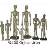 Ahşap Model Mankeni İnsan Figürü 14 cm.