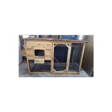 Ahşap Modern Tavuk Kümesi 200x125x80 - 10 Tavukluk Kafes Kümes - Süs Tavuğu Kümesi