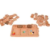 Ahşap Montessori Bultak Matematik Oyunları, Eğlenceli ve Öğretici Öğrenme Seti - Seçenek 1 - Ahşap - Bej