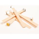 Ahşap Mum Fitili ve Yapışkanlı Fitil Sehpası 50 Adet ( 15MM x 100MM x 0,5mm ) - Seçenek 1