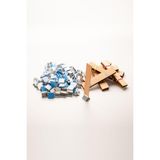Ahşap Mum Fitili ve Yapışkanlı Sehpa, 75 Adet, Kahverengi, 20X100X0,5 mm - Seçenek 1