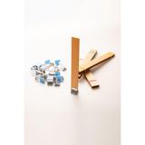 Ahşap Mum Fitili + Yapışkanlı Sehpa - 30 Adet ( 20MM x 150MM x 0,5mm ) - Seçenek 1