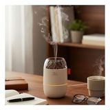 Ahşap Odun Ateşi Tasarımlı 280 Ml Ultrasonik Hava Nemlendirici & Aroma Difüzör – Soğuk Buhar Makinesi, Led Işıklı, Ortam Nemlendirici