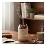 Ahşap Odun Ateşi Tasarımlı 280 Ml Ultrasonik Hava Nemlendirici & Aroma Difüzör – Soğuk Buhar