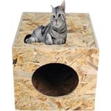 Ahşap Osb Yağmura Dayanıklı Kedi Yuvası Kedi Evi