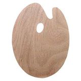 Ahşap Oval Palet 17x25 cm