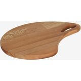 Ahşap Oval Sunumluk, Peynir ve Et Kesme Tahtası, Şık ve Doğal Dekor - Ahşap - Ceviz - Seçenek 1