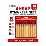 Ahşap Oyma Keski Seti 10 Parça Ahşap Oyma Takımı Marangoz Keski Seti Hobi ve Profesyonel Ahşap İşleme El Aletleri OYMA1