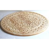 Ahşap Oymalı Sehpa Tablası 57 cm.