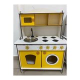 Ahşap Oyuncak Mutfak 6mm Sarı 80x60 11531454