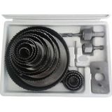 Ahşap Panç Seti 16'lı - 19mm,22mm,29mm,32mm,38mm,44mm,51mm,64mm,76mm,89mm,102mm,127mm