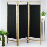 Ahşap Paravan Panel Kumaş Seperatör Paravan Yıkanabilir Kumaşlı Paravan - 150X160
