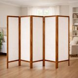 Ahşap Paravan Seperatör 5 Kanatlı Ara Bölme Dekoratif 5395 - 160 x 250