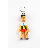 Ahşap Pinokyo Kukla Anahtarlık 13cm