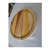 Ahşap Pizza Sunum Tepsisi, Pizza Servis Tabağı,ahşap Pizza Sunum Tahtası,yuvarlak Sunum Tabağı 30 Cm