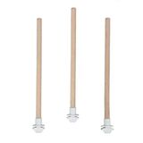 Ahşap Pürüzsüz Muhabbet Kuşu Tüneği 25 Cm - 3'Lü Set