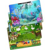 Ahşap Puzzle 24 Parça Eğitici Set 4'lü, 3 Yaş ve Üzeri, Ahşap Malzeme, 25X18 cm