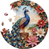 Ahşap Puzzle Yetişkin - Çiçek Açan Zarafet - 252 Parça, 29 x 29 cm - Yapıştırıcı Folyo Dahil - Benzersiz Şekilli Parçalar & Özel Figürler - A1-15 - Standart