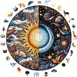 Ahşap Puzzle Yetişkin - Gün ve Gece - 252 Parça, 29 x 29 cm - Yapıştırıcı Folyo Dahil - Ben - Genel