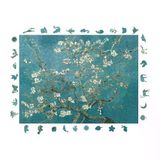 Ahşap Puzzle Yetişkin - Van Gogh Badem Ağacı - 450 Parça, 29 X 39 Cm - Yapıştırıcı Folyo Dahil - Benzersiz Şekilli Parçalar & Özel Figür