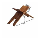 Ahşap Rahle Selçuklu Yakma Desenli Orta 55Cm