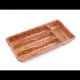 Ahşap Renk - 4 Bölmeli Çekmece Içi Kaşıklık 36X20CM (4887) - 1 - Renkli