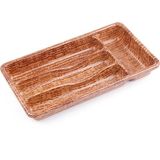 Ahşap Renk - 4 Bölmeli Çekmece İçi Kaşıklık 36X20cm (5047)