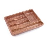 Ahşap Renk - 5 Bölmeli Çekmece İçi Kaşıklık 36x29cm 4490