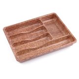Ahşap Renk - 5 Bölmeli Çekmece Içi Kaşıklık 36X29CM (4887)