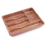 Ahşap Renk - 5 Bölmeli Çekmece İçi Kaşıklık 36X29cm (5433)