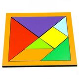 Ahşap Renkli Tangram 11 X 11 Cm Ebatında