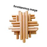 Ahşap Ritim Çubuğu 20 Çift ( 40 Adet) Fırınlanmış Meşe Pürüzsüz 20 Cm 20 Mm