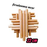 Ahşap Ritim Çubuğu 20 Çift ( 40 Adet) Fırınlanmış Meşe Pürüzsüz 22 Cm 20 Mm