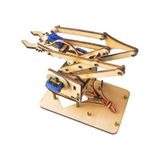 Ahşap Robot Kol Seti-sg90 Servo Motor Dahil - Demonte