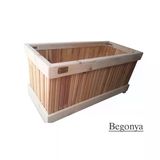 Ahşap Saksı ; Begonya 150X45x55