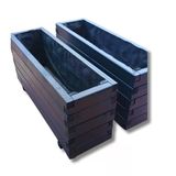 Ahşap Saksı ; Gardenya Antrasit Gri 100X30x45