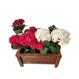 ahşap saksı orta boy 50x30x27
