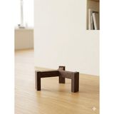 Ahşap Saksı Standı, Kahverengi, 20x10 cm, Minimalist Üç Ayaklı Tasarım, Dekoratif Bitki Standı