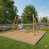 Ahşap Salıncak, Ikili Park Salıncağı, Engelli ve Standart Tip Salıncak Koltuğu