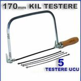 Ahşap saplı 6 parça kıl testere seti,Çok Amaçlı Kullanım için 5 testere ucu ile Tam Set
