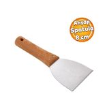 Ahsap Sapli Metal Macun Spatula Temizlik Boya Siva Kazima Harc Karistirma Ispatulasi 8 Cm