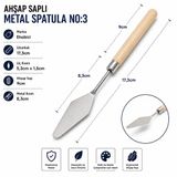 Ahşap Saplı Metal Spatula No:3