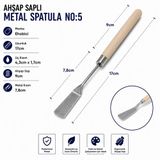 Ahşap Saplı Metal Spatula No:5