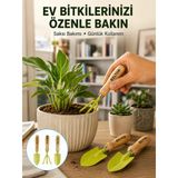 Ahşap Saplı Mini Bahçe El Ai Seti Saksı Ve Çiçek Bakım Seti