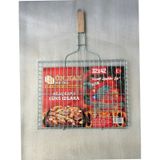 Ahşap Saplı Tel Izgara - Mangal Izgarası - Büyük Boy 32 Cm x 42Cm