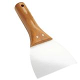 Ahşap Saplı Yay Çeliği Metal Macun Spatula Boya Sıva Kazıma Harç Karıştırma Ispatulası 12 cm 1 Adet