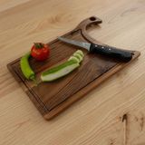Ahşap Satır Kesme&sunum Tahtası - 40,5*24* cm - Ceviz