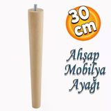 Ahsap Sehpa Masa Puf Tabure Tv Unitesi Ayagi Ayaklari M8 Civatali 30 Cm